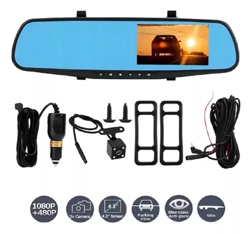 Espejo retrovisor con Camara HD